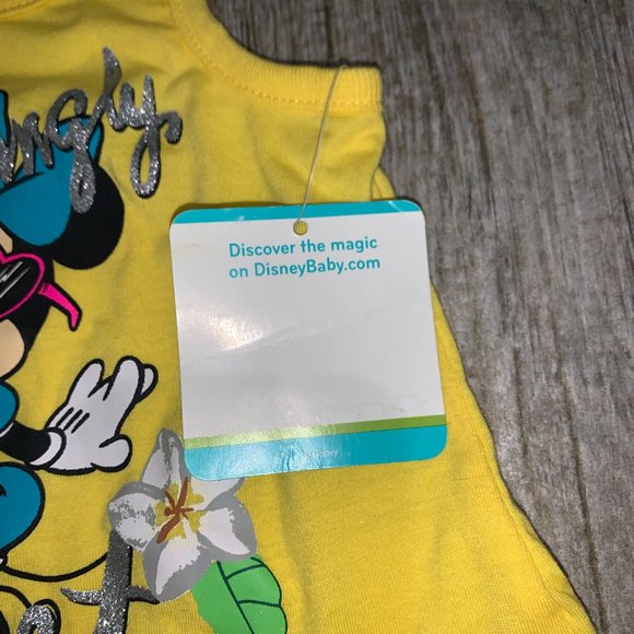 Disney Baby Minnie Mouse Amazingly Sweet Dress 18M Yellow NWT - Picture 4 of 8